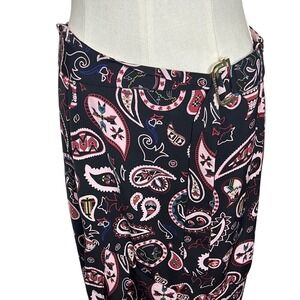 NWT TED BAKER LONDON PAISLEY AZTEC STATEMENT PRINT BELTED MAXI SKIRT MED. 9/10